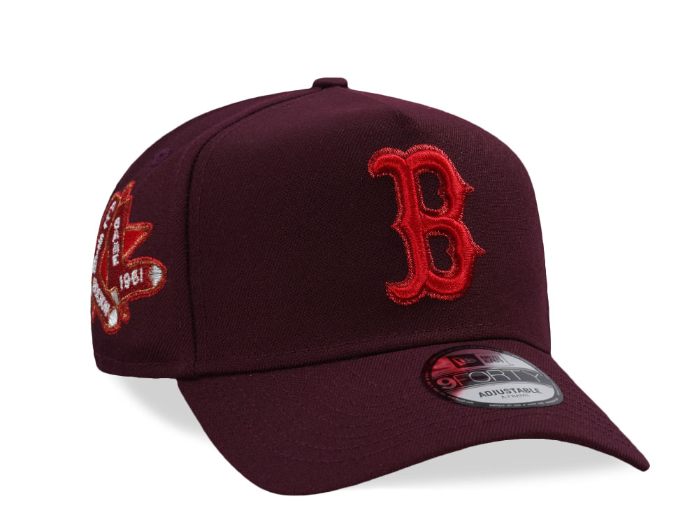 New Era Boston Red Sox All Star Game 1961 Maroon Prime Edition 9Forty A Frame Snapback Gorra