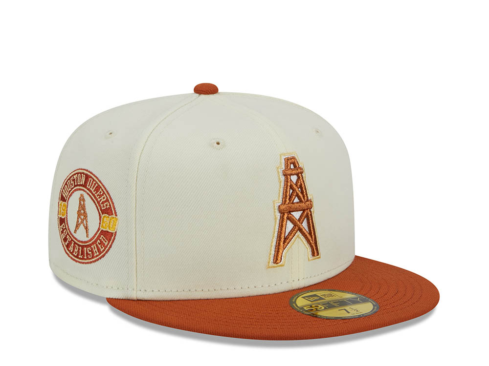 New Era Houston Oilers Est 1980 City Icon Two Tone 59Fifty Fitted Gorra