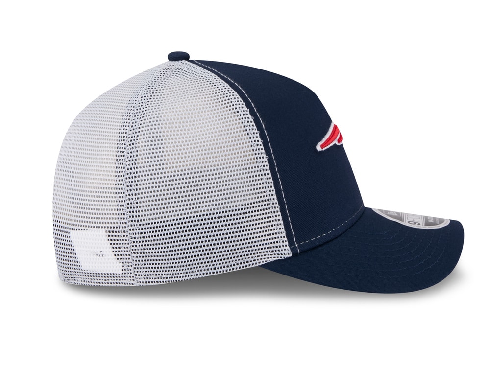 New Era New England Patriots Official Team Color Edition 9Forty M Crown A Frame Trucker Snapback Gorra