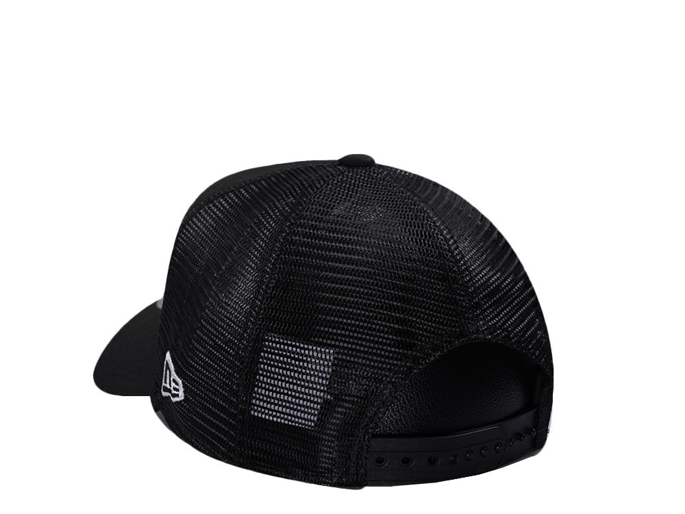 New Era Los Angeles Dodgers Double Eagle Black 9Forty A Frame Trucker Snapback Gorra