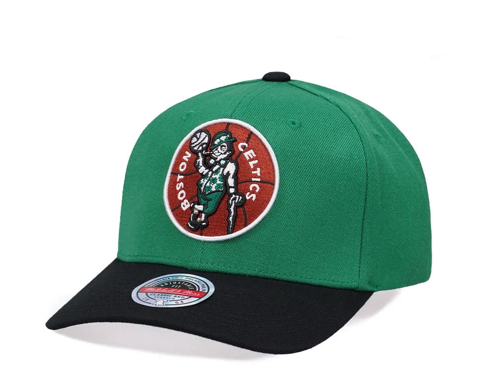 Mitchell & Ness Boston Celtics Team Two Tone 2.0 Hardwood Classic Red Flex Snapback Gorra