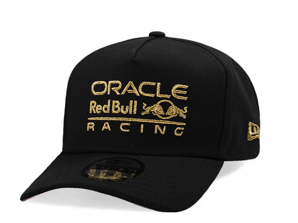 New Era Red Bull F1 Black Gold Prime Edition 9Forty A Frame Snapback Gorra