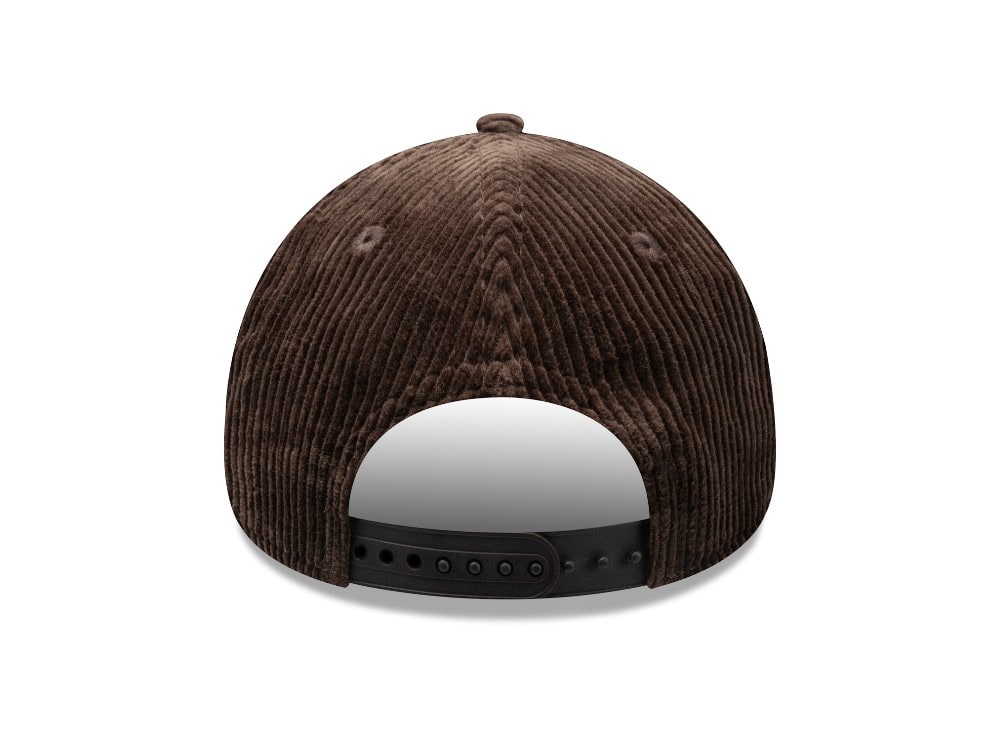 New Era Oval Patch Corduroy Brown 9Forty A Frame Snapback Gorra