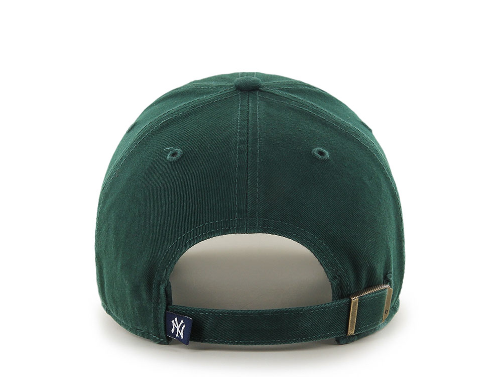 47 Brand New York Yankees Dark Green Clean Up Strapback Gorra