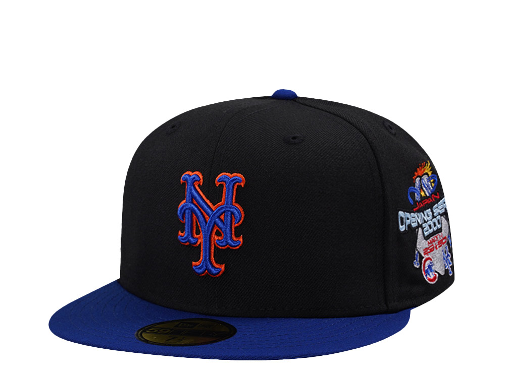 New Era New York Mets Japan Opening Series 2000 Wool Black Two Tone Edition 59Fifty Fitted Gorra