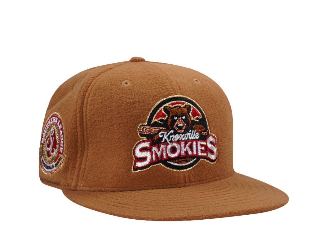New Era Knoxville Smokies Southern League Fleece Brown Prime Edition 59Fifty Fitted Gorra