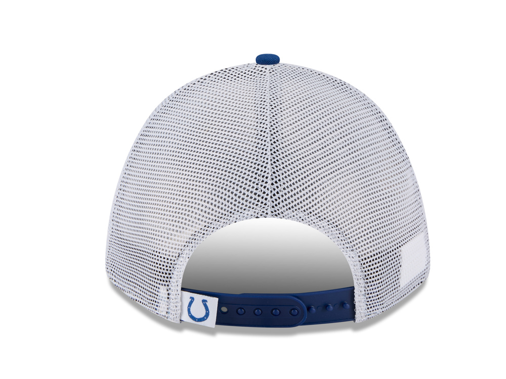 New Era Indianapolis Colts Official Team Color Edition 9Forty M Crown A Frame Trucker Snapback Gorra