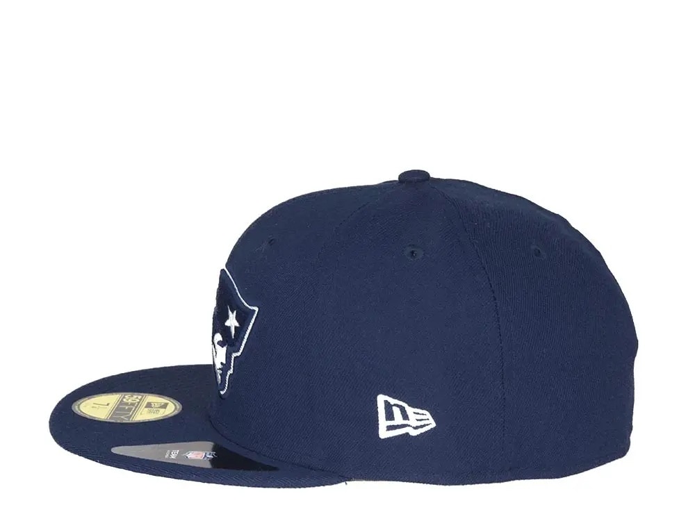 New Era New England Patriots All Navy 59fifty Fitted Gorra