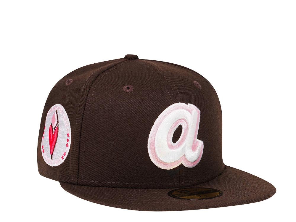 New Era Atlanta Braves All Star Game 1972 Coffee Pink Edition 59Fifty Fitted Gorra