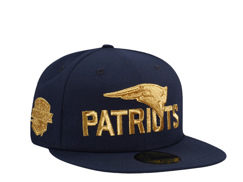 New Era New England Patriots 6x Super Bowl Champions 24k Edition 59Fifty Fitted Gorra