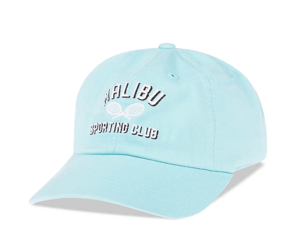 American Needle Malibu Sporting Club Teal Vintage Casual Strapback Gorra