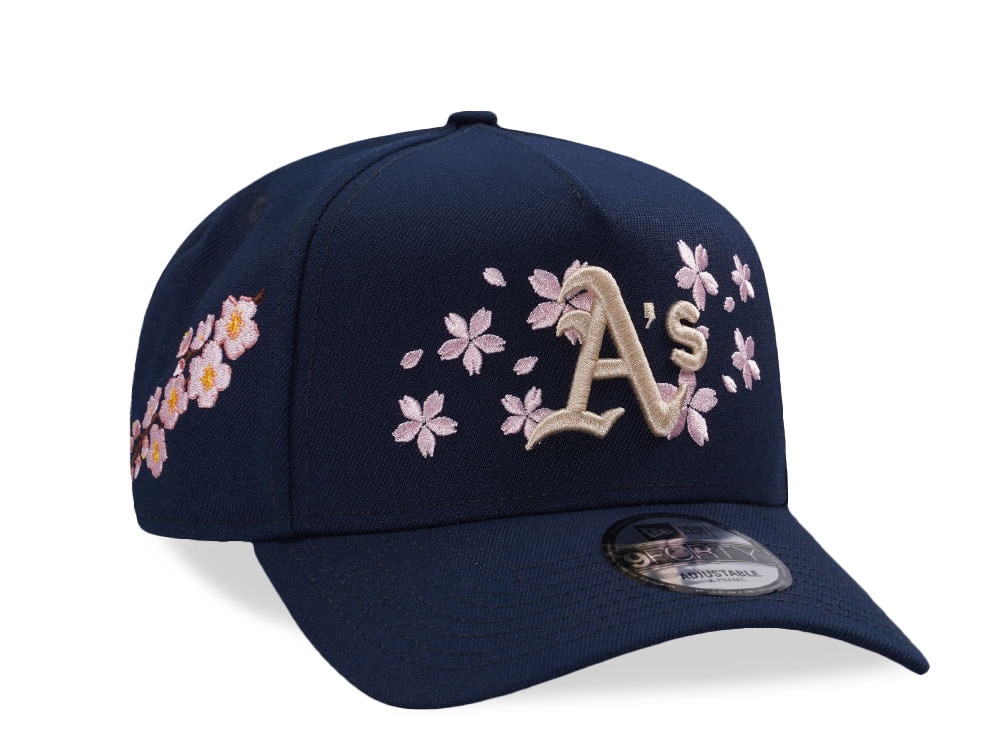 New Era Oakland Athletics Ocean Sakura Edition 9Forty A Frame Snapback Gorra