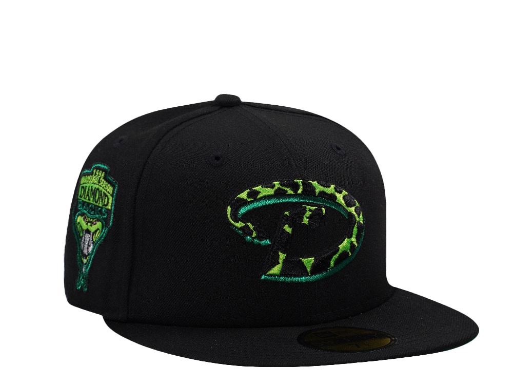 New Era Arizona Diamondbacks Inaugural Season 1998 Black Prime Edition 59Fifty Fitted Gorra