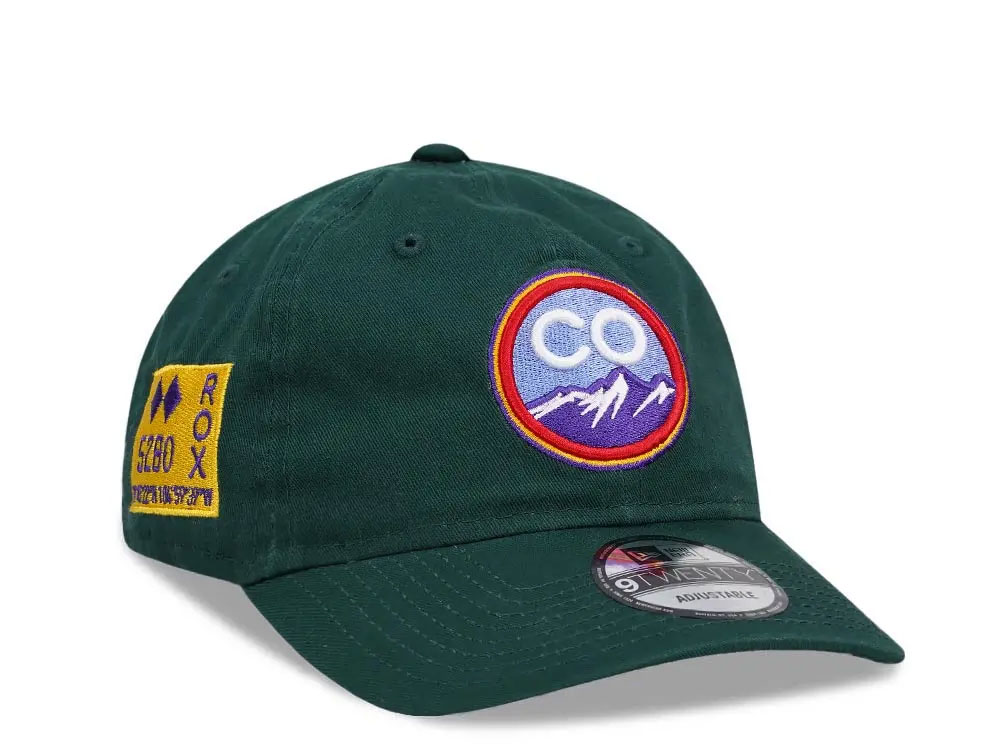 New Era Colorado Rockies 5280 Rox Green Edition 9Twenty Strapback Gorra