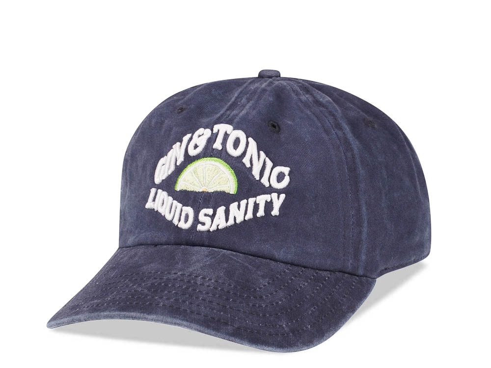 American Needle Gin & Tonic Liquid Sanity Navy Vintage Casual Strapback Gorra