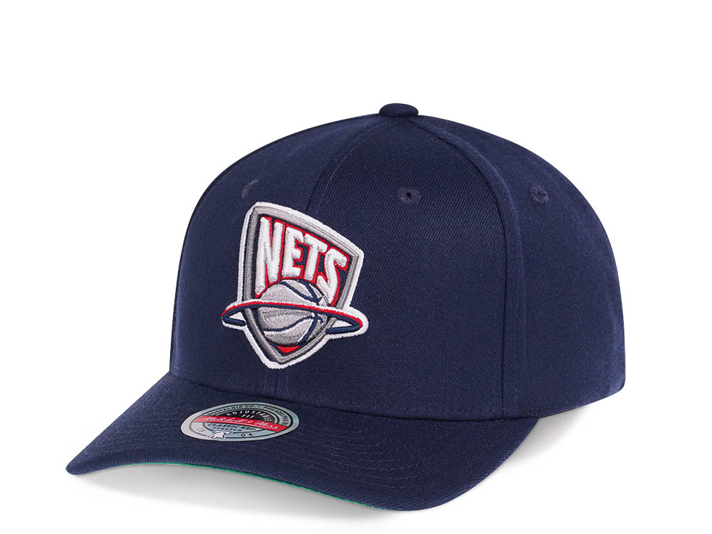 Mitchell & Ness Brooklyn Nets Team Ground Red Line Solid Flex Snapback Gorra