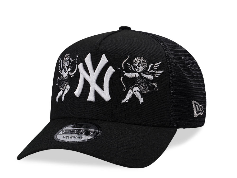 New Era New York Yankees Cupids Black Prime Edition 9Forty A Frame Trucker Snapback Gorra