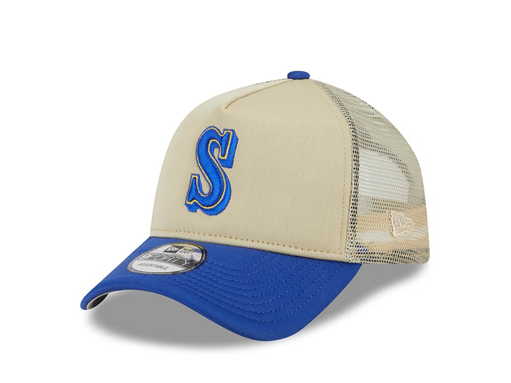 New Era Seattle Mariners All Day Two Tone 9Forty A Frame Trucker Snapback Gorra