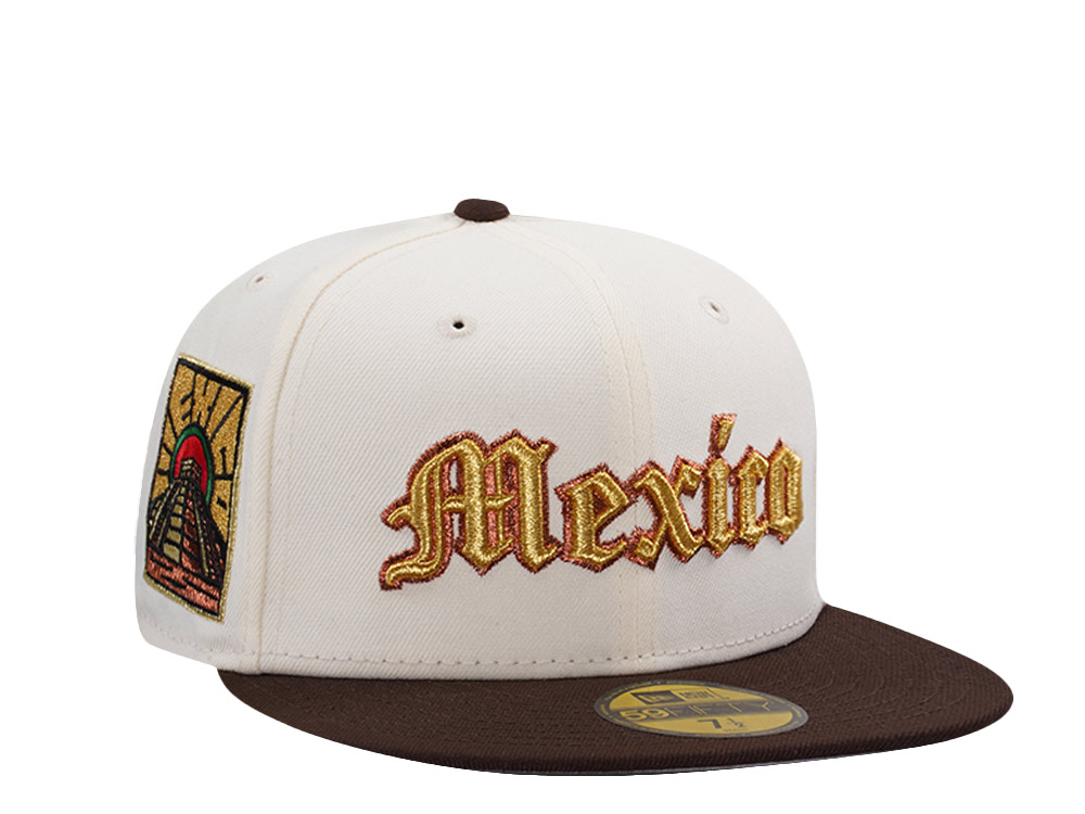 New Era Mexico Temple Chrome Two Tone Edition 59Fifty Fitted Gorra