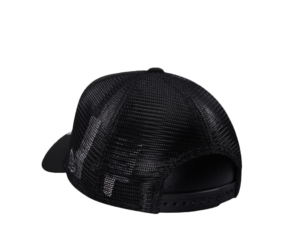 New Era Los Angeles Dodgers Black Metallic Trucker Edition 9Forty A Frame Snapback Gorra