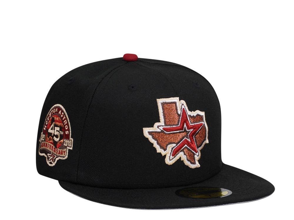 New Era Houston Astros 45th Anniversary Black Brick Copper Edition 59Fifty Fitted Gorra