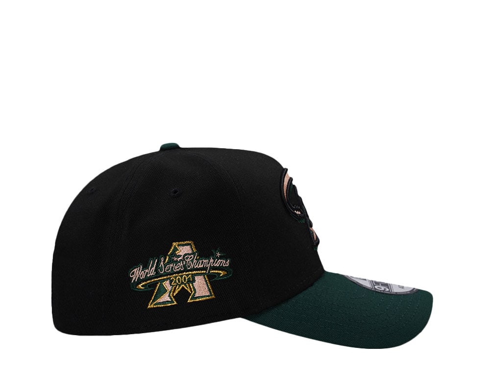 New Era Arizona Diamondbacks World Series 2001 Champions Black Two Tone Edition 9Forty A Frame Snapback Gorra