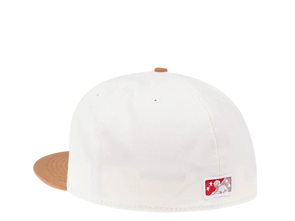 New Era Portland Beavers Cream Two Tone Prime Edition 59Fifty Fitted Gorra