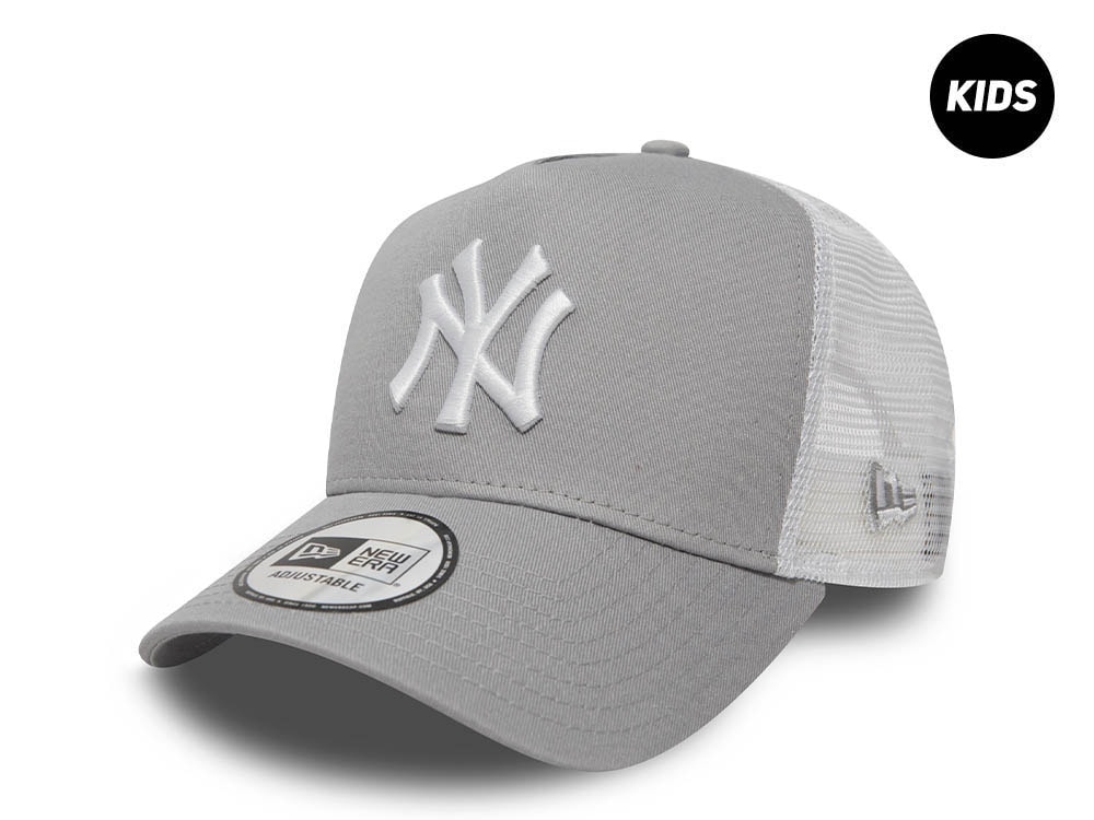 New Era New York Yankees Gray A Frame Trucker Kids 9Forty Strapback Gorra