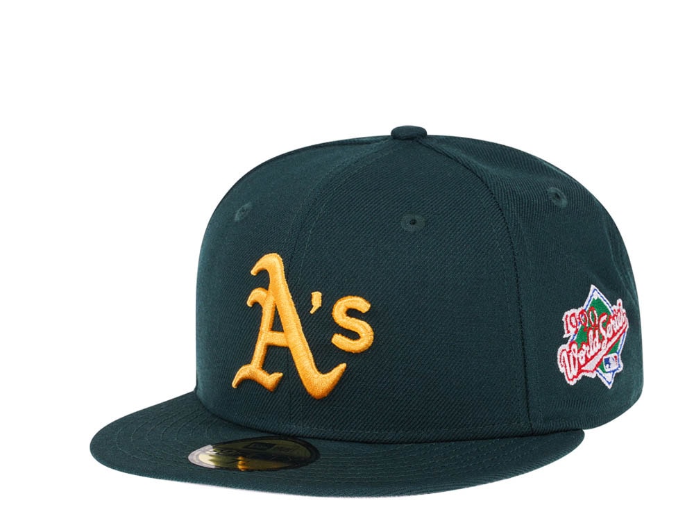 New Era Oakland Athletics World Series 1990 Dark Green Edition 59Fifty Fitted Gorra