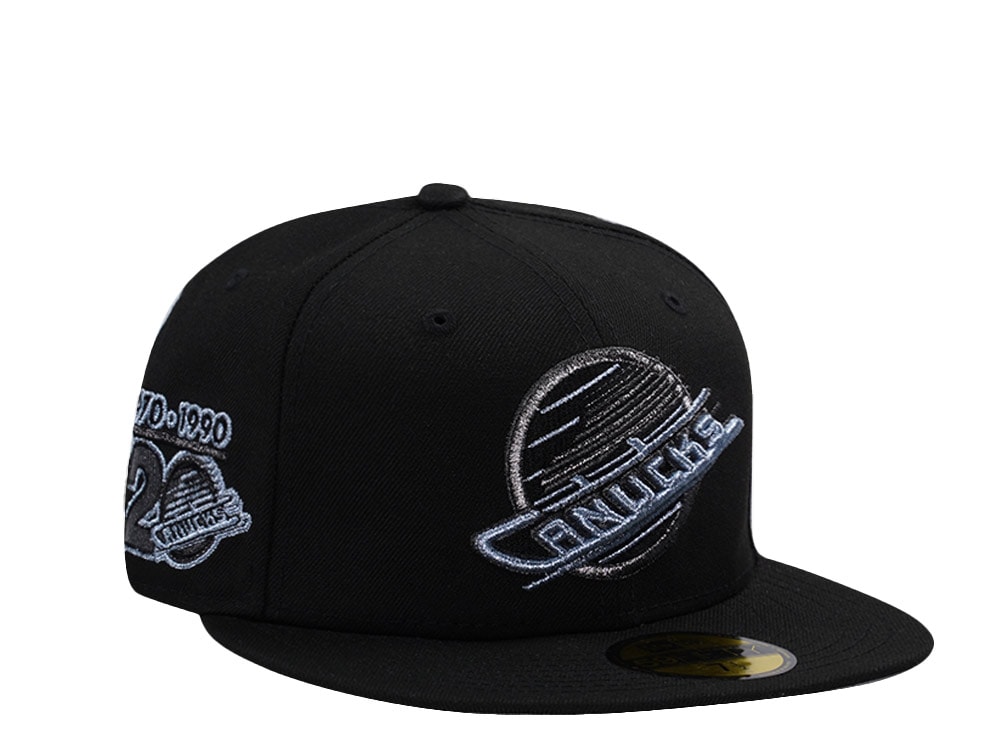 New Era Vancouver Canucks 20th Anniversary Black Prime Edition 59Fifty Fitted Gorra