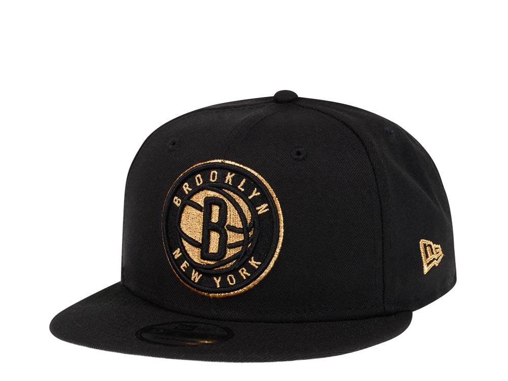 New Era Brooklyn Nets Black and Gold Edition 9Fifty Snapback Gorra