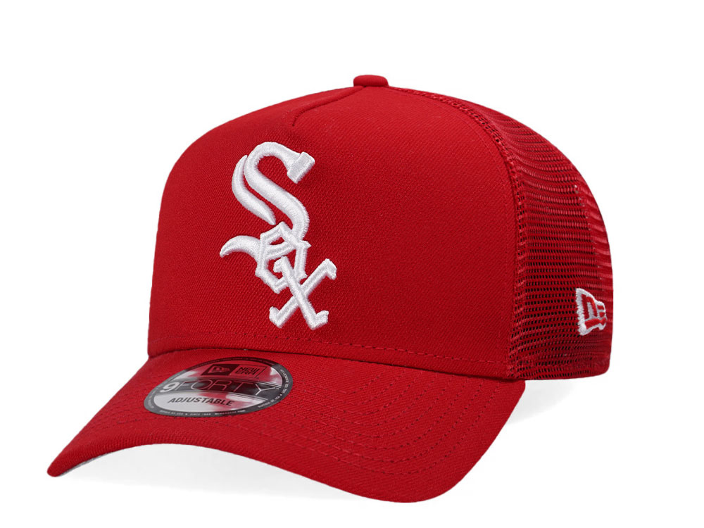 New Era Chicago White Sox Red Trucker Edition 9Forty A Frame Snapback Gorra
