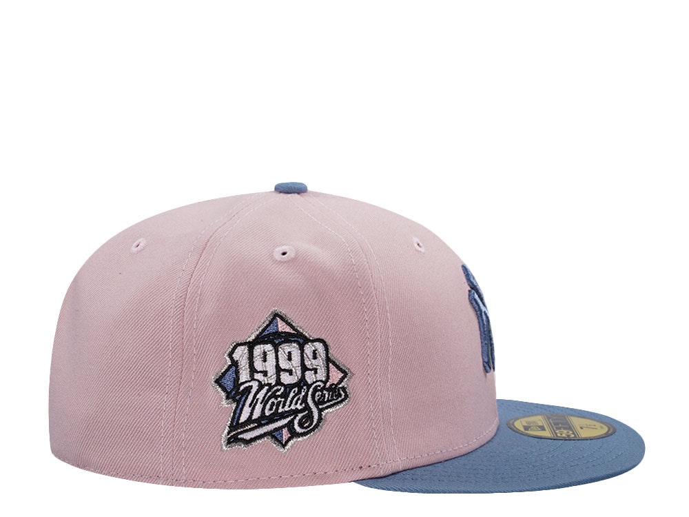 New Era New York Yankees World Series 1999 Pink Rouge Two Tone Edition 59Fifty Fitted Gorra