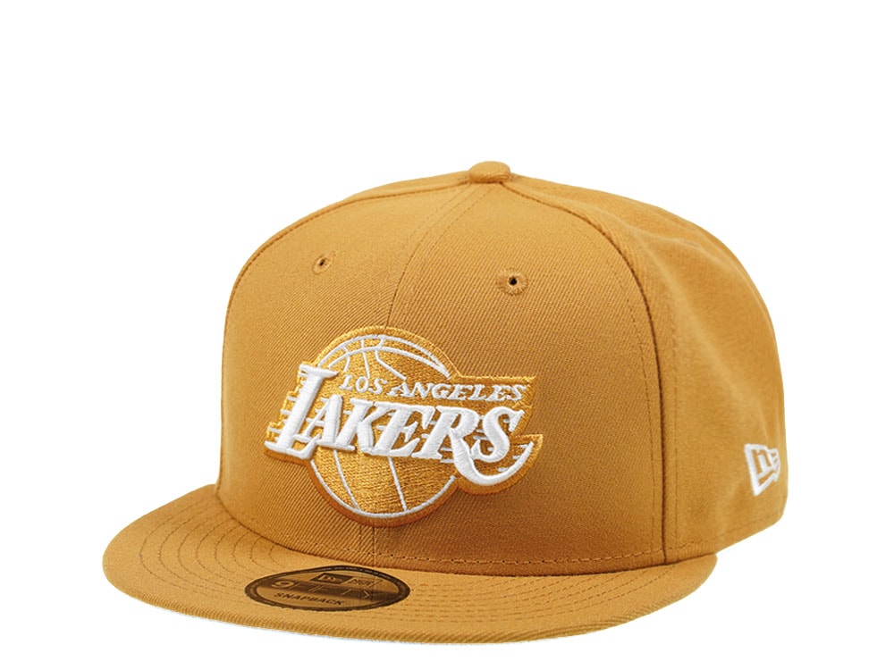 New Era Los Angeles Lakers Panama Tan Edition 9Fifty Snapback Gorra