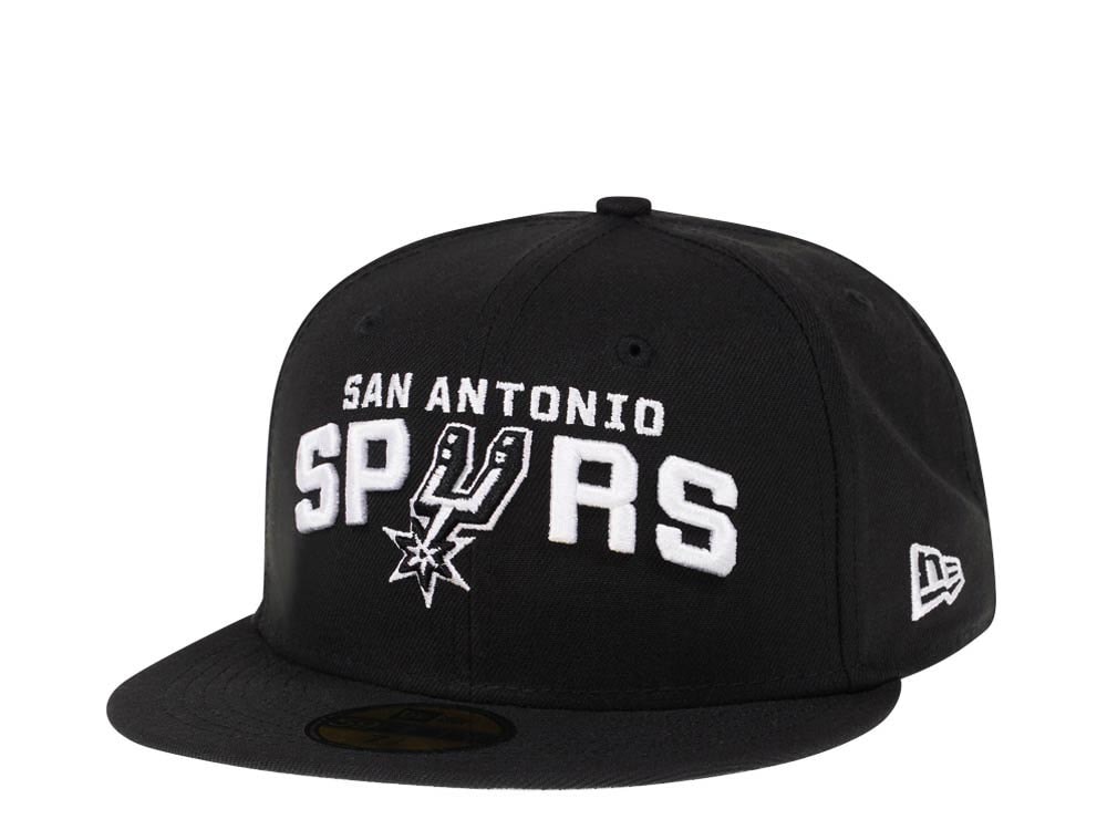 New Era San Antonio Spurs Black Script Edition 59Fifty Fitted Gorra