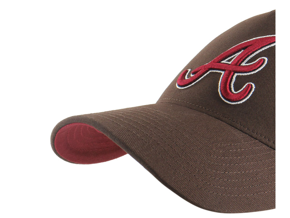 47Brand Atlanta Braves Brown World Series Edition MVP Snapback Gorra
