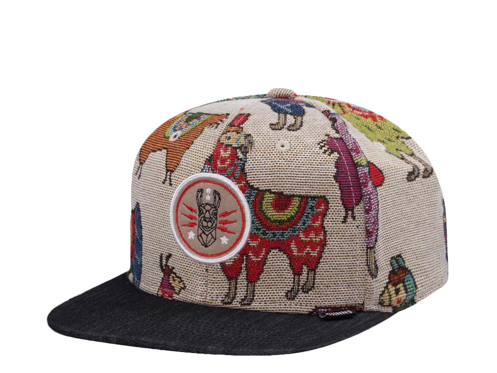 Djinns Lama Linen 6 Panel Snapback Gorra