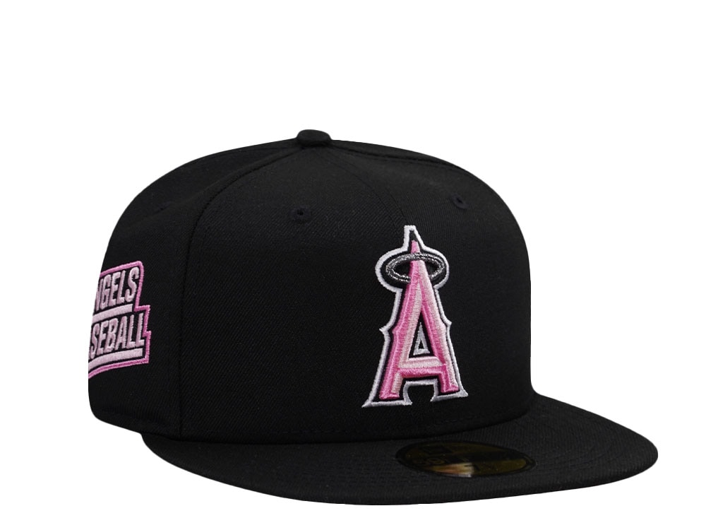 New Era Anaheim Angels Black and Pink Edition 59Fifty Fitted Gorra