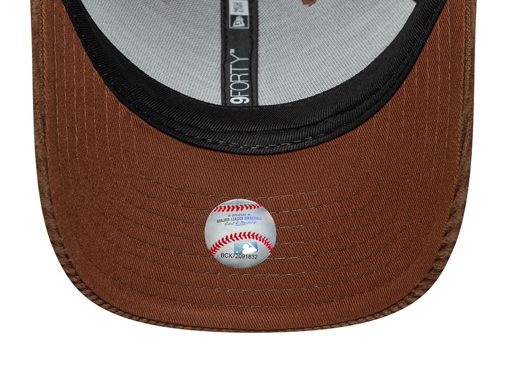 New Era Los Angeles Dodgers Brown Corduroy 9Forty M Crown Strapback Gorra