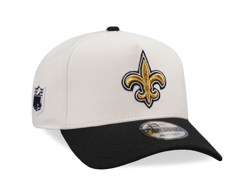 New Era New Orleans Saints Classic Chrome Two Tone Edition 9Forty A Frame Snapback Gorra