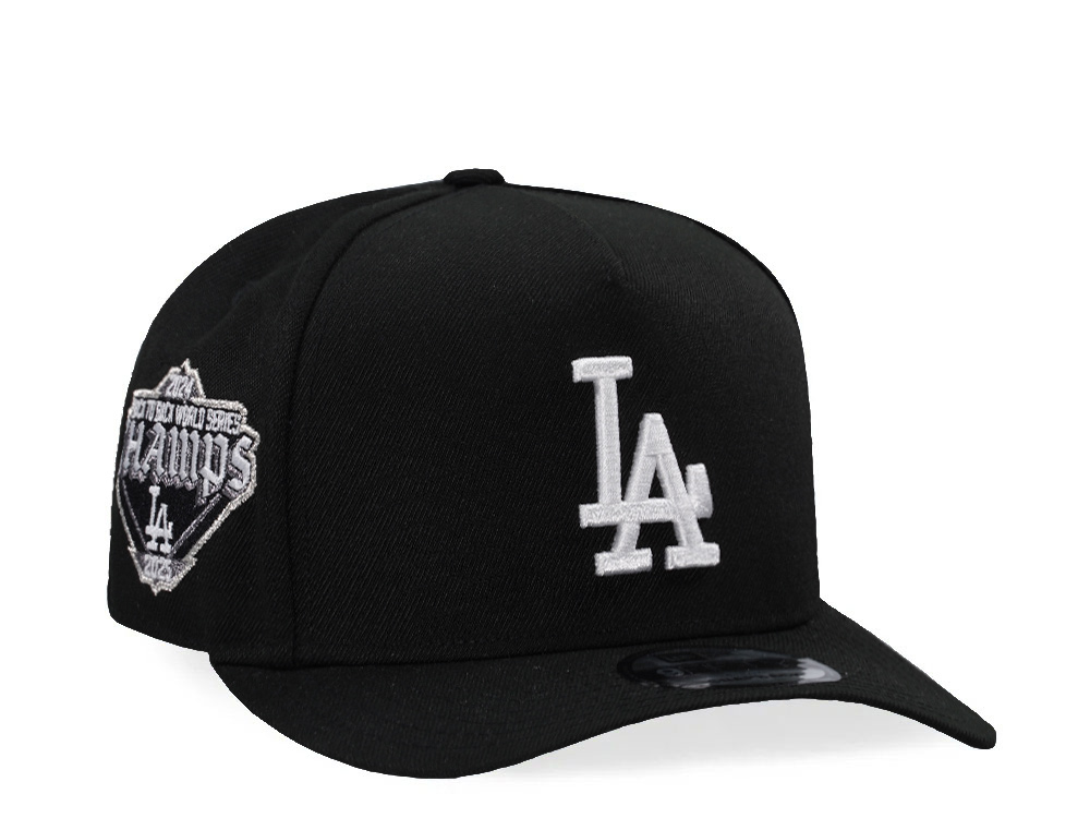 New Era Los Angeles Dodgers  Back to Back World Series Black Classic Edition 9Fifty A Frame Snapback Gorra