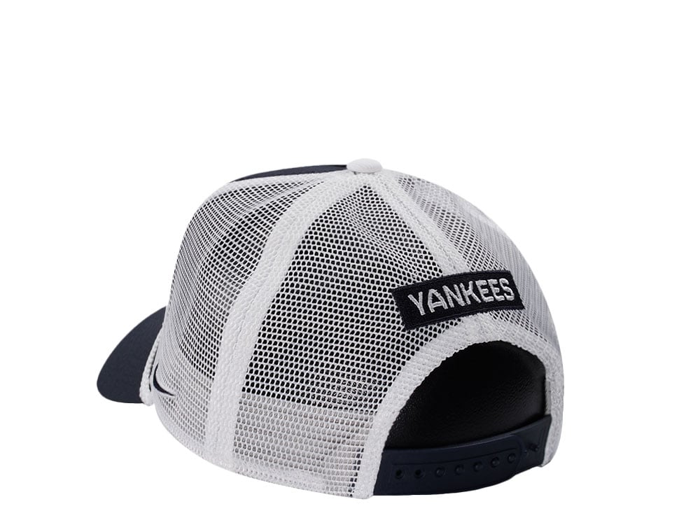 Nike New York Yankees Primetime Dri-Fit Rise Black Edition Trucker Snapback Gorra