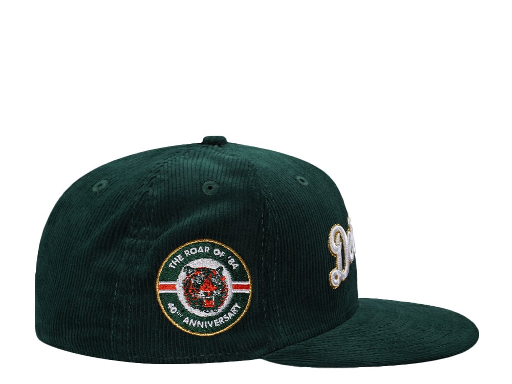 New Era Detroit Tigers 40th Anniversary Green Corduroy Prime Edition 59Fifty Fitted Gorra