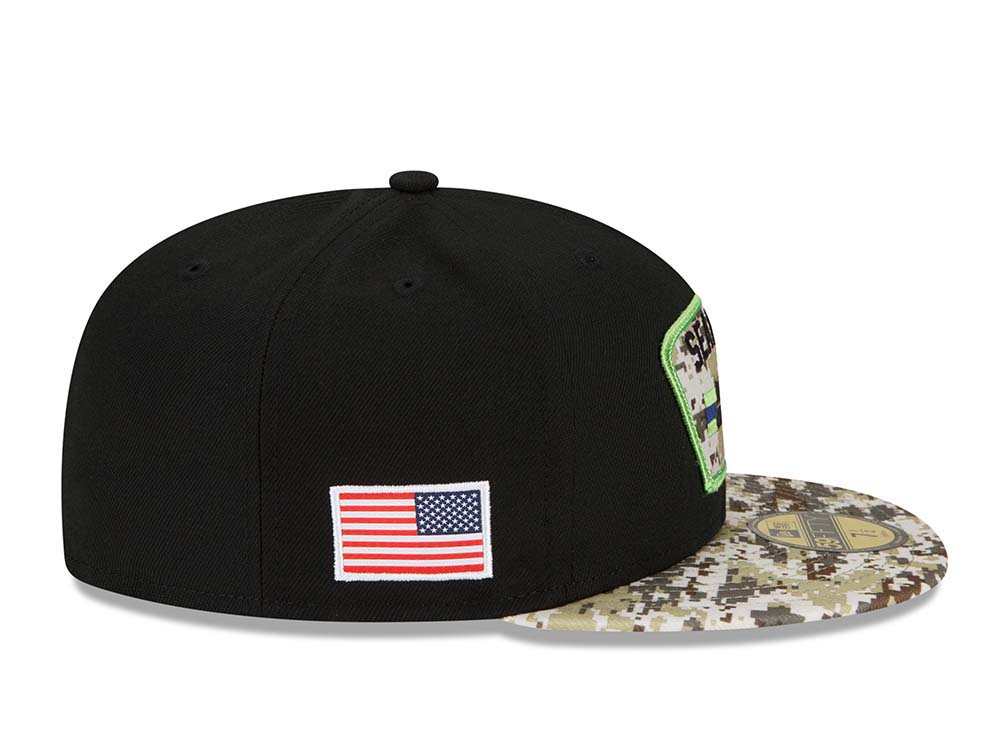 New Era Seattle Seahawks Salute to Service 21 59Fifty Fitted Gorra