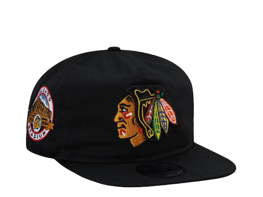 Chicago Blackhawks Stadium Patch Vintage Edition Golfer Snapback Gorra