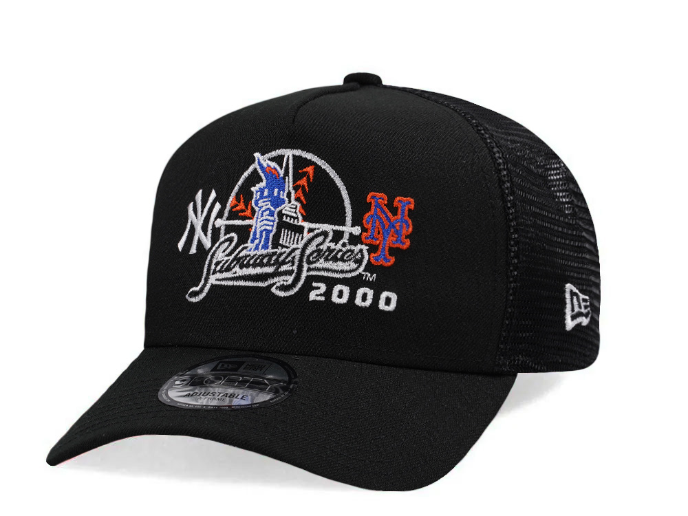 New Era New York Yankees Subway Series Black Prime Edition 9Forty A Frame Trucker Snapback Gorra