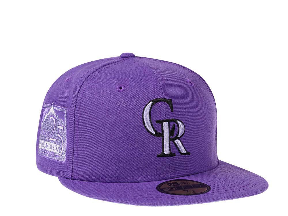 New Era Colorado Rockies 25th Anniversary Purple Infusion Edition 59Fifty Fitted Gorra