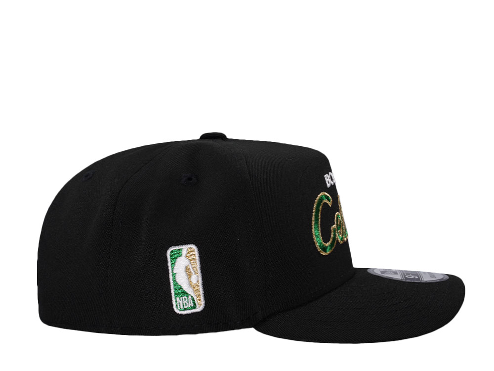 New Era Boston Celtics Black Throwback Edition 9Fifty A Frame Snapback Gorra