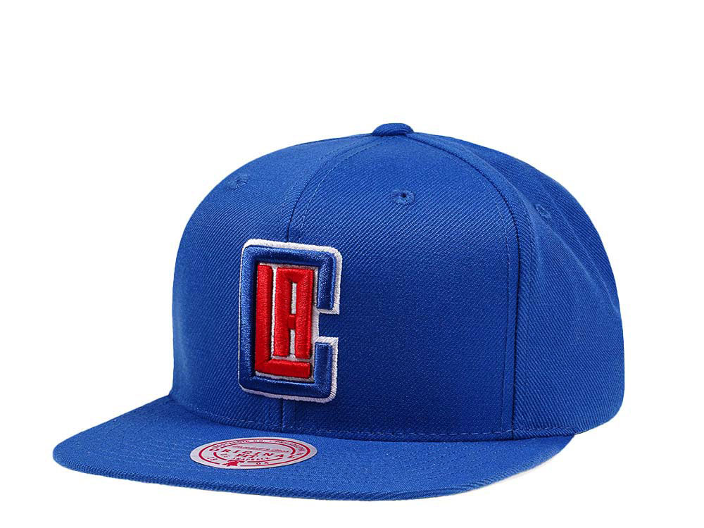 Mitchell & Ness Los Angeles Clippers Wool Solid Snapback Gorra