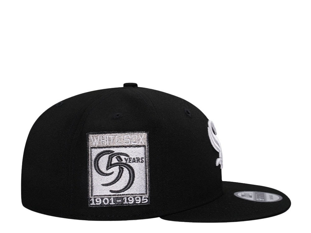 New Era Chicago White Sox 95 Years Black Metallic Edition 9Fifty Snapback Gorra
